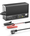 Noeifevo 14,6V 10A LiFePO4 acculader voor 12V 12,8V LiFePO4 accu, XLR/IEC/XT60/Anderson 50A/M8