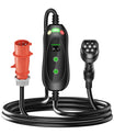 Noeifevo Type 2 Mobil EV Wallbox, 11KW 3-fas CEE16A Justerbar Laddningskraft EV-laddare, 5m/10m/15m EV-laddkabel för Model Y/3, ID.3/4/5, MG4, EX30, e-up, e-tron, Zoe och andra elbilar.
