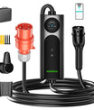 NOEIFEVO Q21W Wlan coche eléctrico Cargador móvil Wallbox 11kW con APP mando a distancia ,5m/10m Tipo2 CEE16A cable de carga trifásico 