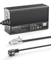 Noeifevo 14,6V 10A LiFePO4 nabíjačka pre 12V 12,8V LiFePO4 batériu, XLR/IEC/XT60/Anderson 50A/M8