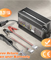 Noeifevo 29.2V 15A LiFePO4 batterijlader voor 24V 25.6V lithium batterij, 0V BMS activering, automatische uitschakeling met volledige bescherming