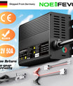 מטען סוללות Noeifevo 14.6V 50A מהיר ליתיום LiFePO4 לסוללת 12V(12.8V) LiFePO4, הפעלה של 0V BMS, כיבוי אוטומטי עם הגנה מלאה