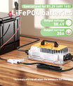 NOEIFEVO 58.4V 20A Lithium Lifepo4 batteriladdare för 48V (51.2V)16S batteri, vattentät, 0 V BMS aktivering, automatisk avstängning med fullt skydd