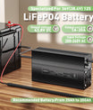 NOEIFEVO Caricabatterie per batterie al litio LiFePO4 da 43,8 V 20 A per batterie LiFePO4 12S da 38,4 V, display LCD, corrente regolabile, caricabatterie per carrelli da golf, motori fuoribordo, barche e camper