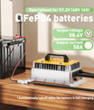 NOEIFEVO 58.4V 50A LiFePO4 Akku Ladegerät für 51.2V(48V) 16S LiFePO4 Batterie, wasserdicht, 0V BMS Aktiviert