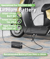 NOEIFEVO 84V 20A Lithium-Batterieladegerät für 74V 20S Lithium-Li-Ionen-Lipo-Batterie, LCD-Anzeige, Strom einstellbar, Ladegerät für E-Bike, Roller, Elektromotorrad