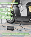 NOEIFEVO 50,4V 20A Lithium-Batterieladegerät für 44,4V 12S Lithium-Li-Ionen-Lipo-Batterie, LCD-Anzeige, Strom einstellbar, Ladegerät für E-Bike, Roller, Elektromotorrad