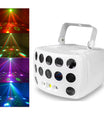 3-in-1 DMX RGBW Party-Licht, LED Laser Stroboskop Disco DJ Beam Spot Bühnenbeleuchtung, Tanzclub Hochzeit Schmetterlingslicht
