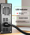 Cargador de batería de litio NOEIFEVO 100.8V 4.5A para batería de litio 24S 88.8V 90V, con ventilador de refrigeración y apagado automático