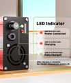 NOEIFEVO 32V 6A Lithium LiFePO4-batterijlader, laadspanning 36,5V, met ventilator, aluminium behuizing, LCD-scherm.