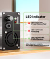 NOEIFEVO 24V 8A lithium LiFePO4 batterijlader, laadspanning 29.2V, met ventilator, aluminium behuizing, LCD-scherm