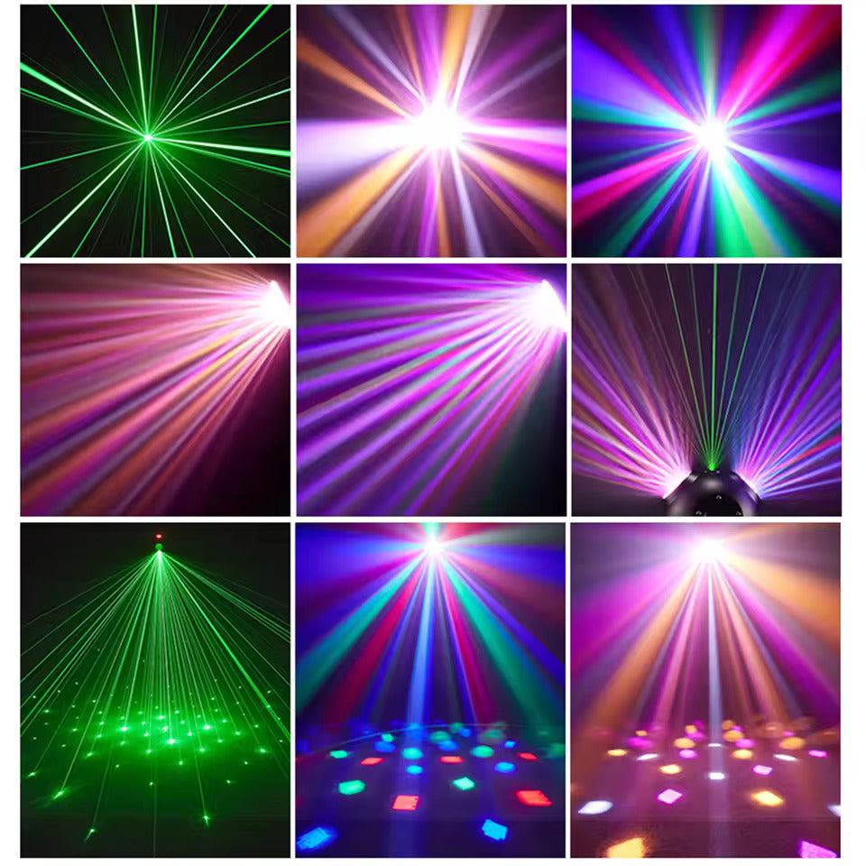 36W Mini-Discolichter, RGBW LED-Partybeleuchtung, Doppel-Moving-Head-Strahler, DMX512 DJ-Ausrüstung Stroboskop-Bühneneffekt für Nachtclub, Bar und Show