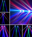 Mini-Spider-Licht 80W RGBW LED-Bewegungskopf-Scheinwerfer Spider Beam Bühnenbeleuchtung DMX512 für KTV, Disco, Party, DJ und Hochzeiten