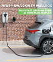 Noeifevo Q5 7KW 11KW 22KW EV Wallbox Charging Station Type 2 5M DC6mA RCD Protection