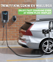 Noeifevo Q6 7KW 11KW 22KW תחנת טעינה EV wallbox, כבל טעינה מהירה 5M עמיד למים, WiFi אופציונלי