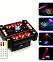 80W 6Arm RGB Partylicht 360° Moving Head DJ Bühnenstrahler DMX512 & Musiksteuerung Disco Licht für Club Party Konzert Bar Weihnachten
