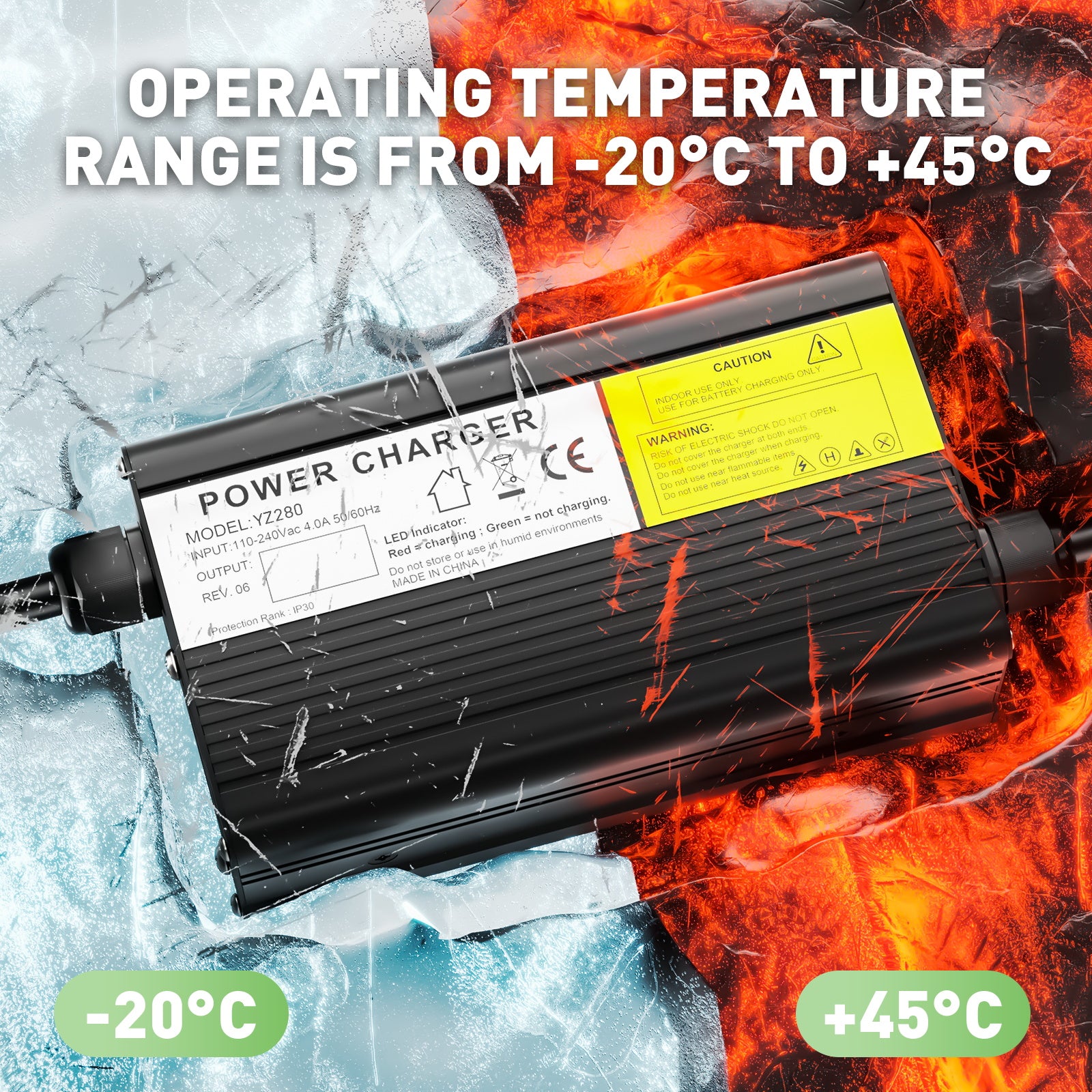 NOEIFEVO 54.6V 4A Lithium-Batterieladegerät für 48.1V 48V 13S Batterie, E-Bike Roller Elektrisches Gerät Motorrad Ladegerät.