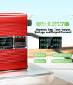 NOEIFEVO 54.6V 2A 2.5A 3A Lithium-Ladegerät für 13S 48.1V Li-Ion Lipo-Batterien, Kühlventilator, automatischer Abschaltung(RED)