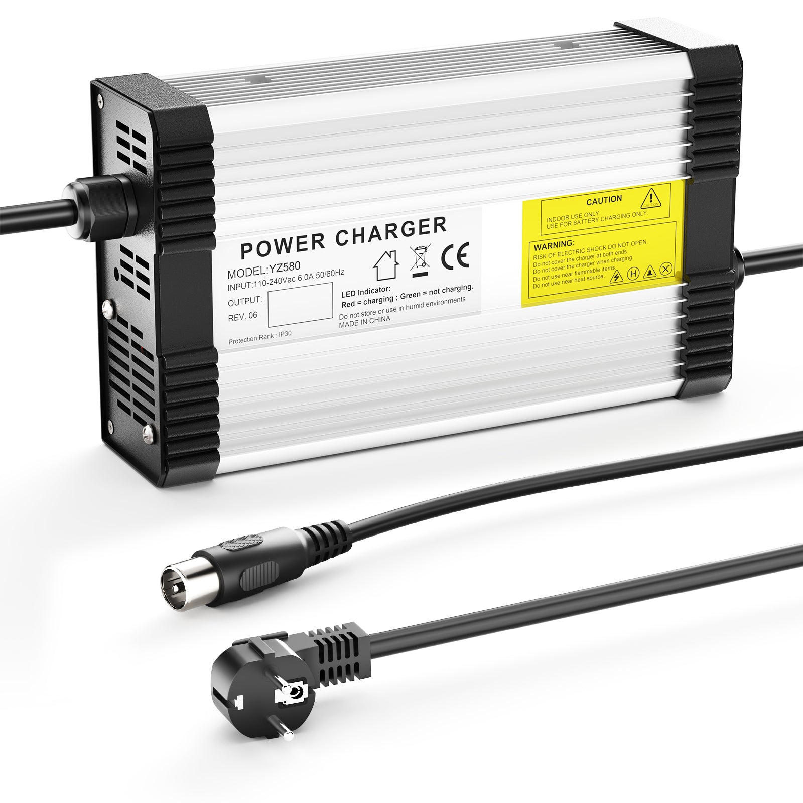 NOEIFEVO 82.8V-88.2V 4.5A Blei-Säure-Batterieladegerät für 72V Blei-Säure Batterie,mit Kühlventilator, automatische Abschaltung.