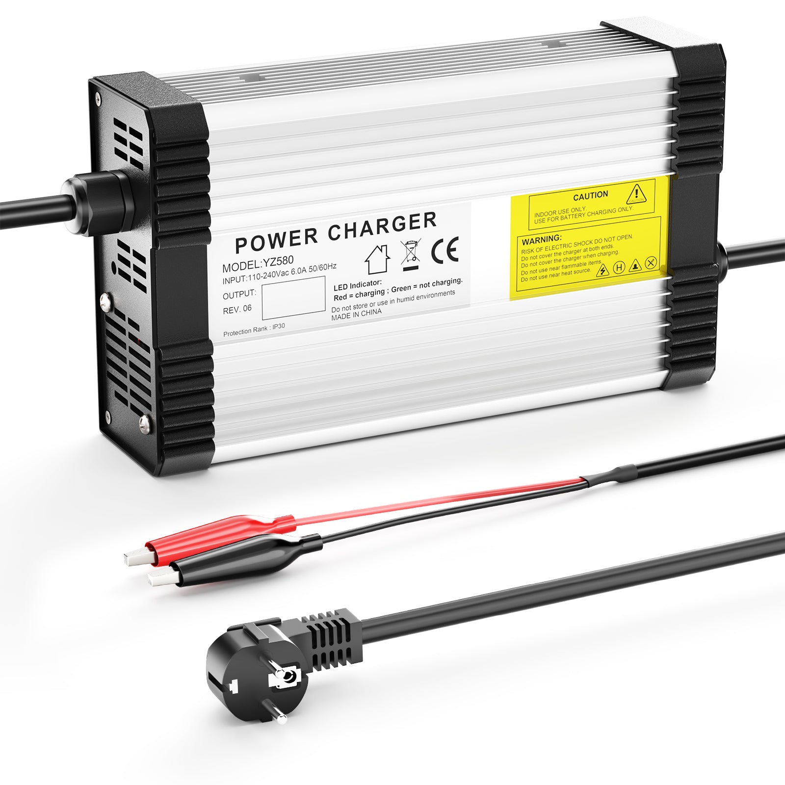 NOEIFEVO 88.2V 4.5A lithium batterioplader til 21S 77.7V lithium batteri, med køleventilator, automatisk nedlukning.