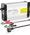 NOEIFEVO Caricabatterie Li-ion 33.6V 12A per batterie 8S 29.6V 30V, con ventola di raffreddamento e spegnimento automatico