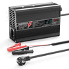 NOEIFEVO 51.2V 5A carregador de bateria de lítio LiFePO4, tensão de carga 58.4V, com ventilador, caixa de alumínio, tela LCD