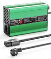 NOEIFEVO 37.8V 2A 3A 3.5A 4A Caricabatterie al Litio per Batterie Li-Ion Lipo 9S 33.3V, Ventola di Raffreddamento, Spegnimento Automatico (VERDE)