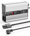 NOEIFEVO 50.4V 2A 2.5A 3A Caricabatterie al litio per batterie 12S 44.4V Li-Ion Lipo, ventola di raffreddamento, spegnimento automatico