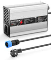 מטעין ליתיום NOEIFEVO 29.4V 2A 3A 4A 5A עבור סוללות 7S 25.9V Li-Ion Lipo, עם מאוורר קירור, כיבוי אוטומטי