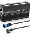 NOEIFEVO 58.8V 8A Caricabatterie al Litio per Batteria 14S 51.8V, Display LED, Scocca in Alluminio, Ventola