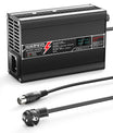 NOEIFEVO 50.4V 2.5A Caricabatterie al Litio per Batterie 12S 44.4V Li-Ion Lipo, con Display LCD, Ventola di Raffreddamento, Spegnimento Automatico