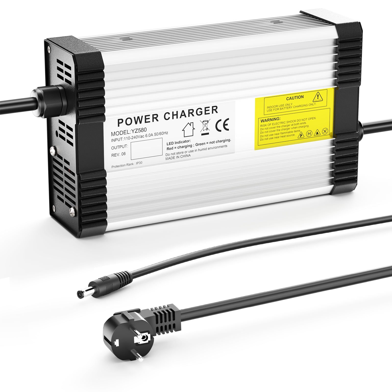 NOEIFEVO 88.2V 4.5A lithium batterioplader til 21S 77.7V lithium batteri, med køleventilator, automatisk nedlukning.