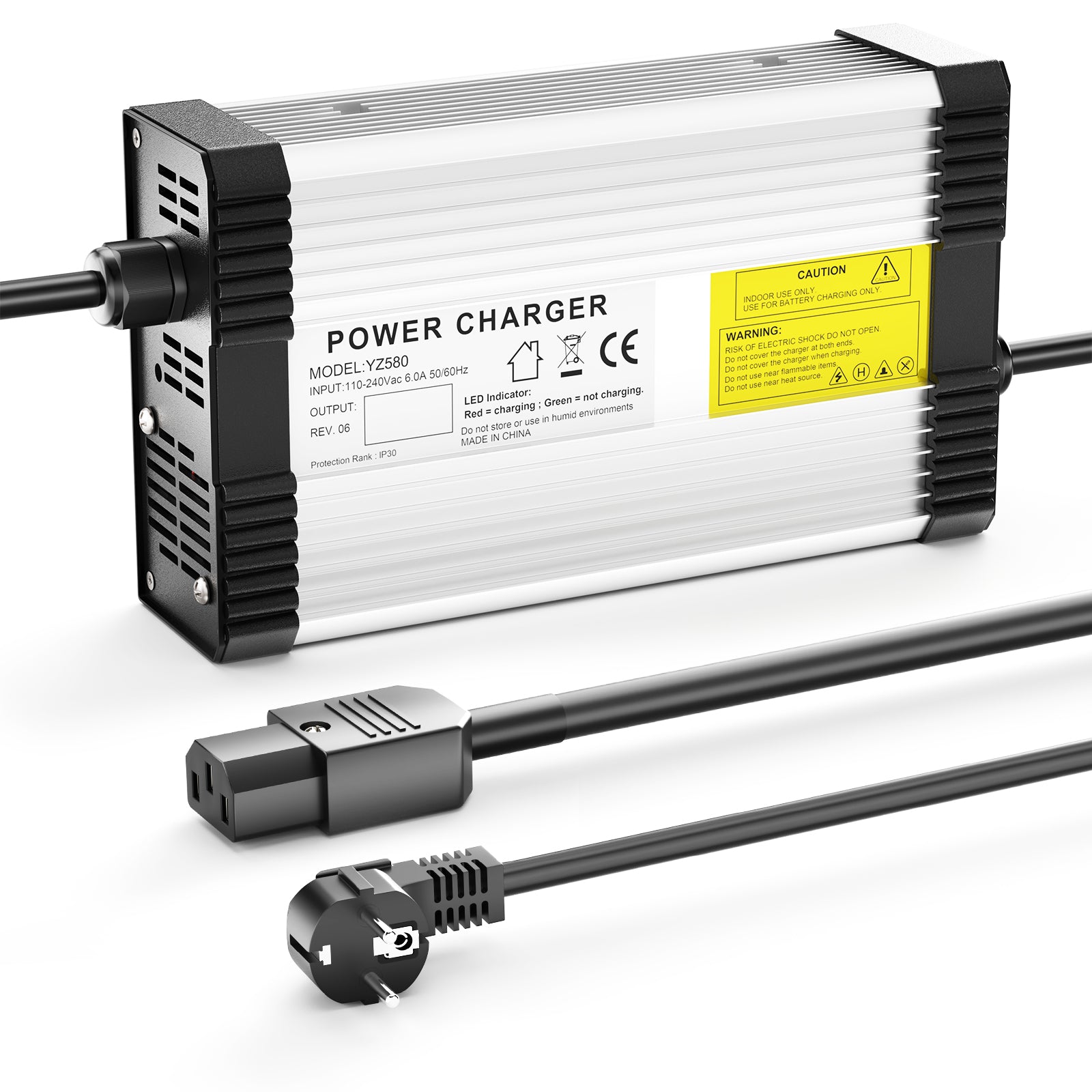 Caricabatterie per batteria al piombo 82.8V-88.2V 4.5A NOEIFEVO per batteria al piombo 72V, con ventola di raffreddamento, spegnimento automatico