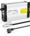 NOEIFEVO 50.4V 8A Cargador de batería de litio para batería de litio 12S 44.4V, con ventilador de refrigeración y apagado automático.