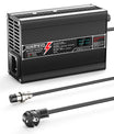 NOEIFEVO 24V 8A litium LiFePO4 batteriladdare, laddspänning 29,2V, med fläkt, aluminiumhölje, LCD-skärm
