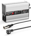 NOEIFEVO 27.6V-29.4V 2A 4A 5A Caricabatterie per batterie al piombo per batterie al piombo 24V, con ventilatore di raffreddamento, spegnimento automatico