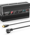 NOEIFEVO 58.8V 8A Caricabatterie al Litio per Batteria 14S 51.8V, Display LED, Scocca in Alluminio, Ventola