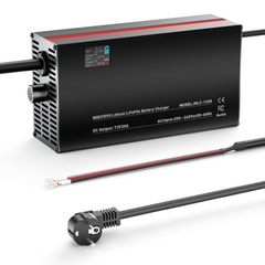 NOEIFEVO 73V 2-20A Litium-LiFePO4-laddare för 60V 64V 20S LiFePO4-batteri, LCD-display, justerbar ström, laddare för trollingmotor, båt och husvagnar