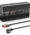 NOEIFEVO 54.6V 8A Caricabatterie al Litio per Batteria 13S 48.1V, con Display LED, Involucro in Alluminio, Ventola