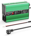 NOEIFEVO 37.8V 2A 3A 3.5A 4A Cargador de batería de litio para baterías Li-Ion Lipo 9S 33.3V, ventilador de refrigeración, apagado automático (VERDE)