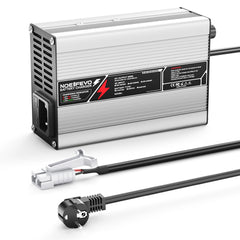 מטען ליתיום NOEIFEVO 37.8V 2A 3A 3.5A 4A עבור סוללות Li-Ion Lipo 9S 33.3V, עם מאוורר קירור, כיבוי אוטומטי