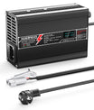 NOEIFEVO 14.6V 10A Carregador de Bateria LiFePO4 para Bateria 4S 12V 12.8V LiFePO4, Ventilador de Resfriamento, Desligamento Automático (PRETO)