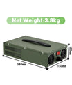 NOEIFEVO 12V 10A-100A Lithium LiFePO4 Batterioplader, Ladespænding 14,6V, LCD Display, Strøm Justerbar, Ventilator