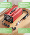 NOEIFEVO 67.2V 25A Lithium-accu oplader voor 59.2V (60V) 16S Lithium-Li-ion-Lipo-accu, LCD-display, instelbare stroom, oplader voor e-bike, scooter, elektrische motorfiets