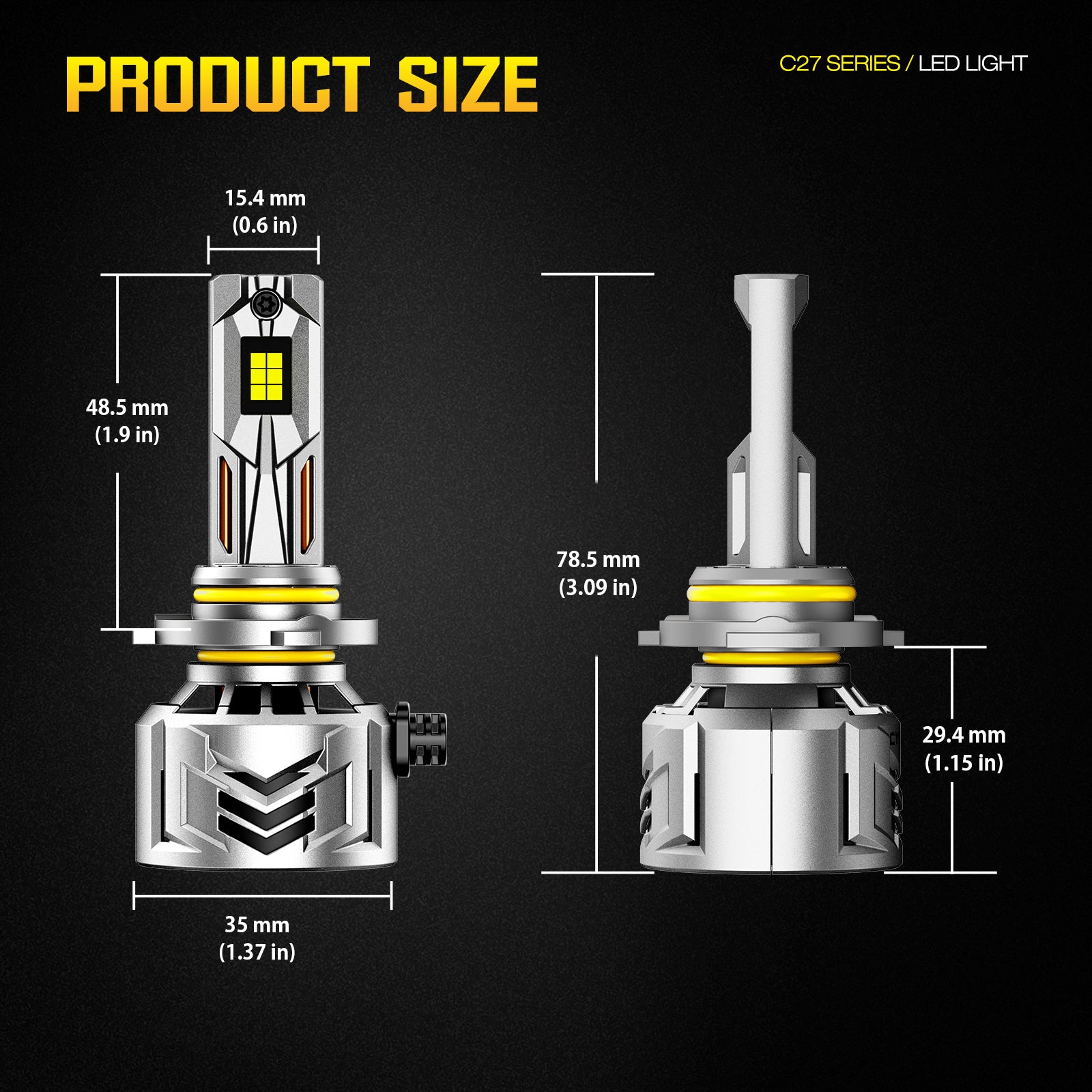 NOEIFEVO 9005 9006 9012 Lampara de Faro para Automóvil, 60.000 Lúmenes, 240W, 6500K Blanco, IP68 a Prueba de Agua, 100.000 Horas de Vida, Luz de Cruce y Alta