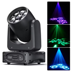 150W Bee Eye Moving Head Partylichter, RGBW Gobo Bühnenleuchten mit DMX512-Steuerung, DJ-Lichter für Weihnachten, Disco, Party, Club und Bar-Show