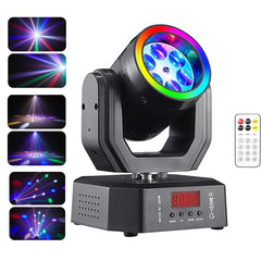 Mini 30W Partylicht Moving Head RGB DMX512 Musiksteuerung Stroboskop Bühnenstrahler für DJ Disco Party Weihnachten