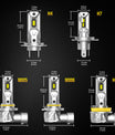 NOEIFEVO H7 H11 H4 9005 9006 Conjunto de Lâmpadas de Carro, 60W 16000LM Faróis, 6500K Branco 12V Feixe Alto e Baixo