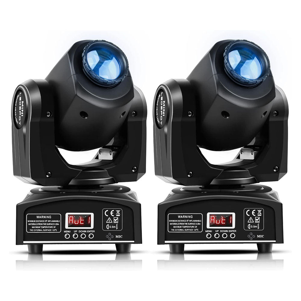 30W Strahl-Gobo Moving-Head-Lichter, RGBW LED Bühnen-Scheinwerfer mit DMX512 für DJ, Disco, Hochzeit, Party und Bühnenbeleuchtung