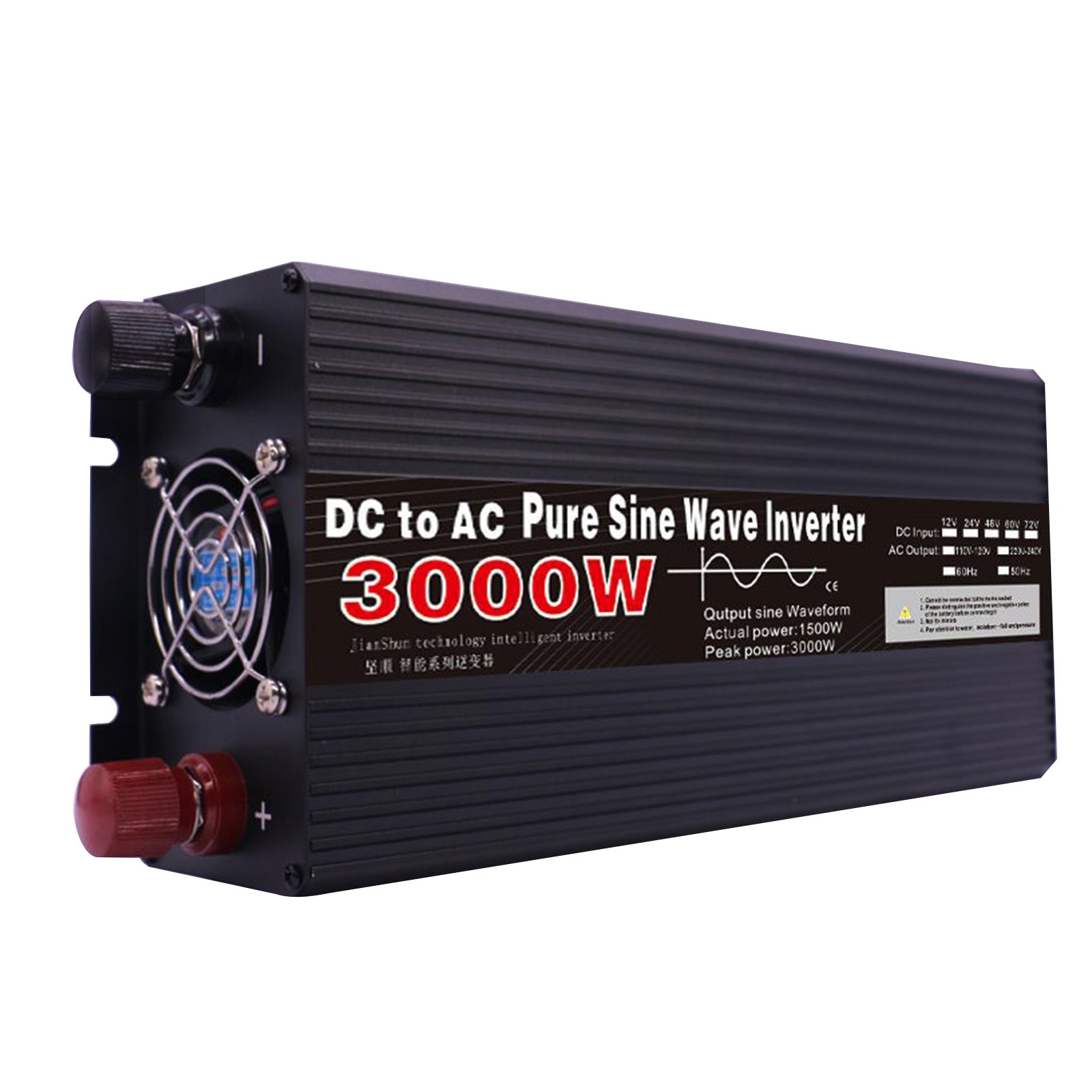 Čistý sínusový menič DC 12V na AC110V 220V 3000W 4000W 5000W 6000W 8000W Menič napätia Solárny menič